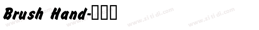Brush Hand字体转换